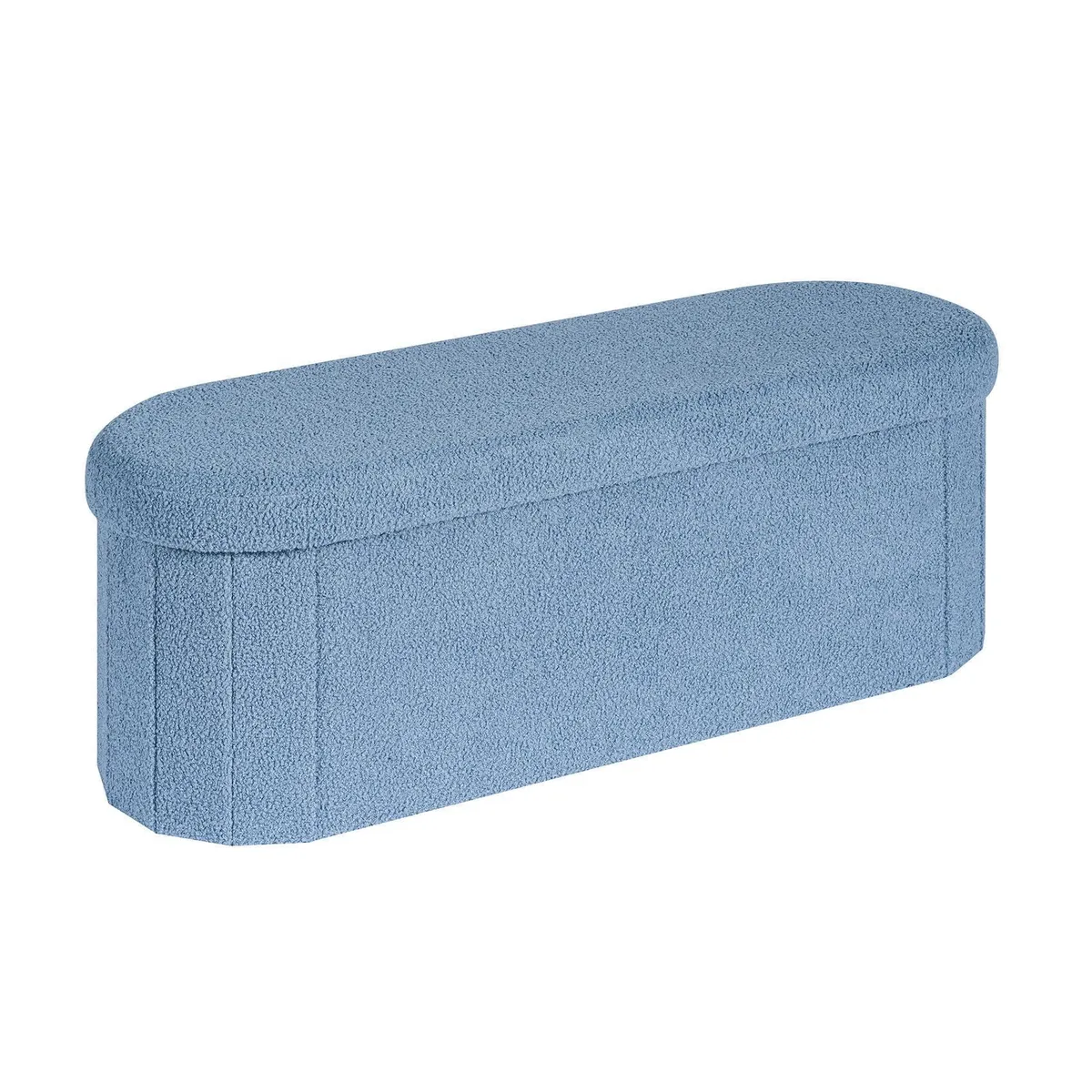 PINPLUS Storage Ottoman Bench Blue 43.3" x 15" x 15 — 商品照片