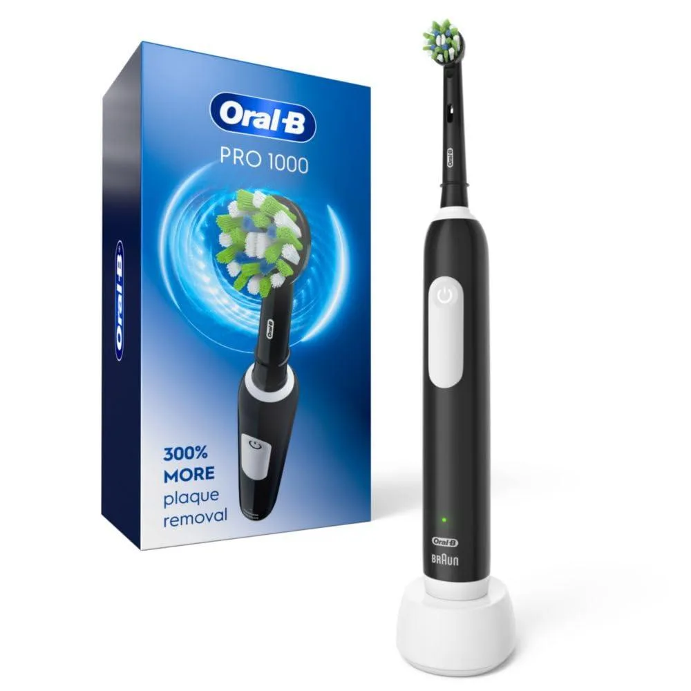 Oral-B Pro 1000 CrossAction Electric Toothbrush White — product photo