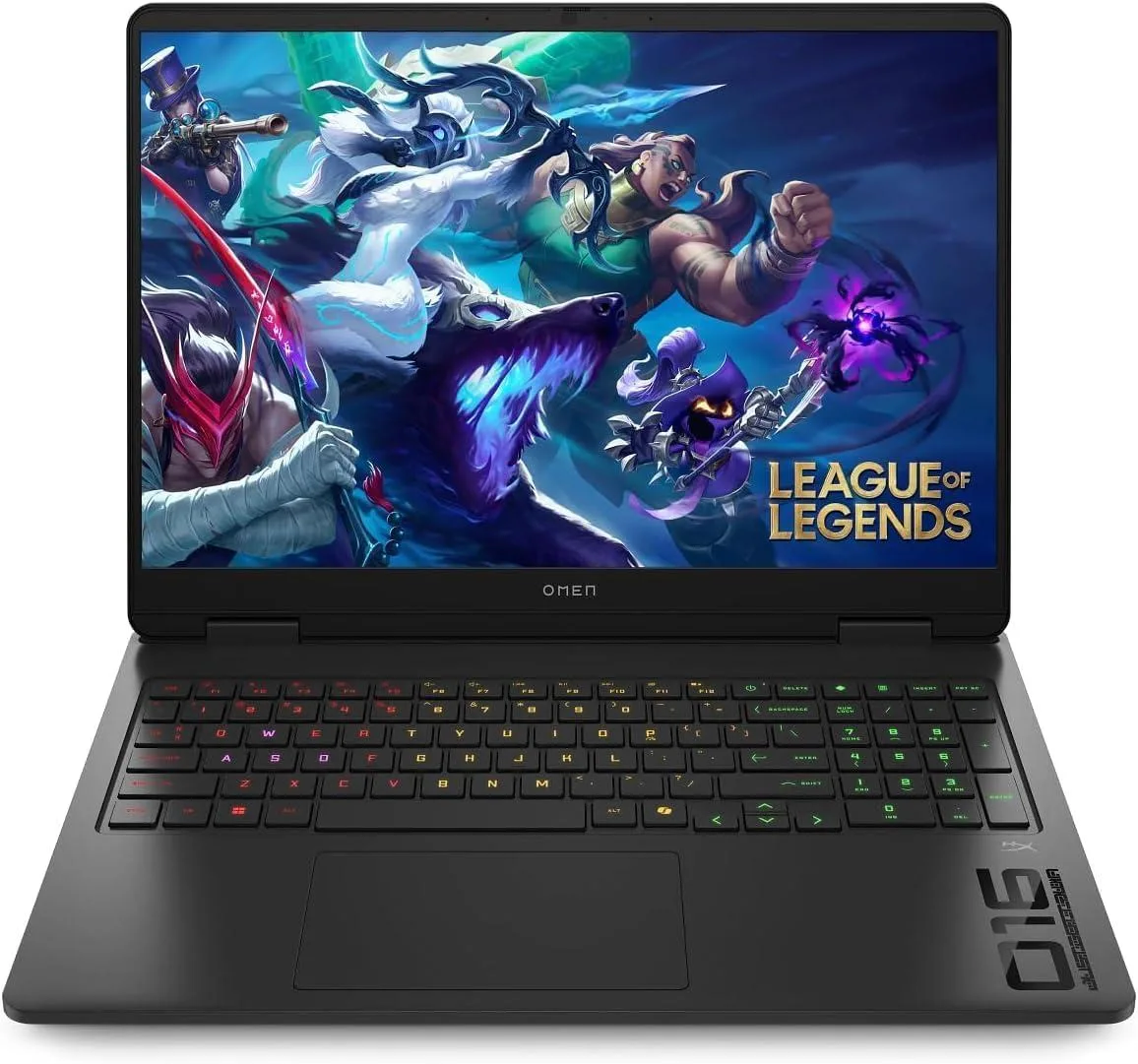 Black HP OMEN 16 gaming laptop, closed clamshell, matte finish