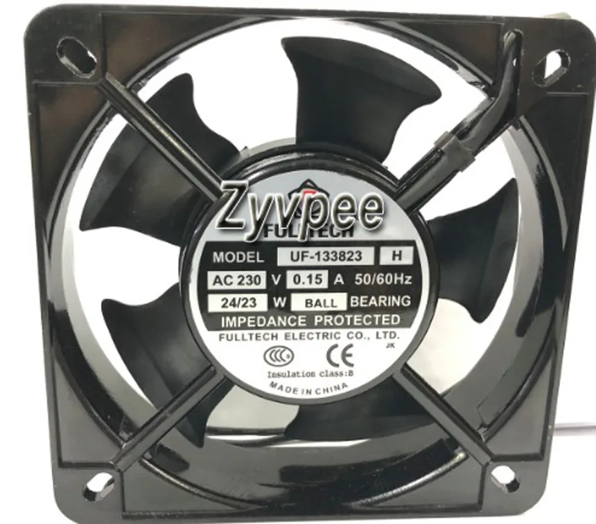 Black 135mm ball bearing CPU cooler with two wires