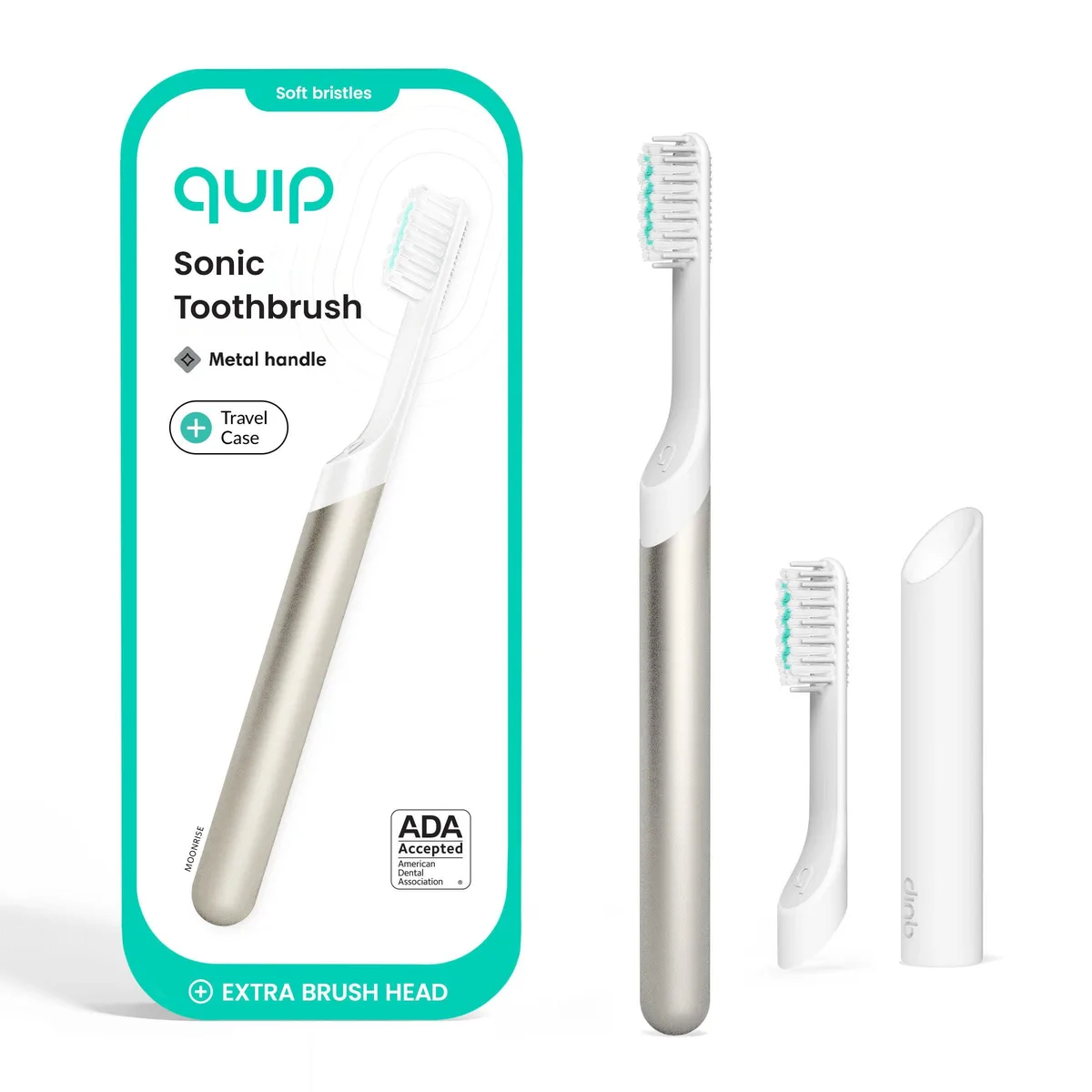  Quip 920-00314 Metal Sonic Toothbrush Champagne oral care — foto del prodotto