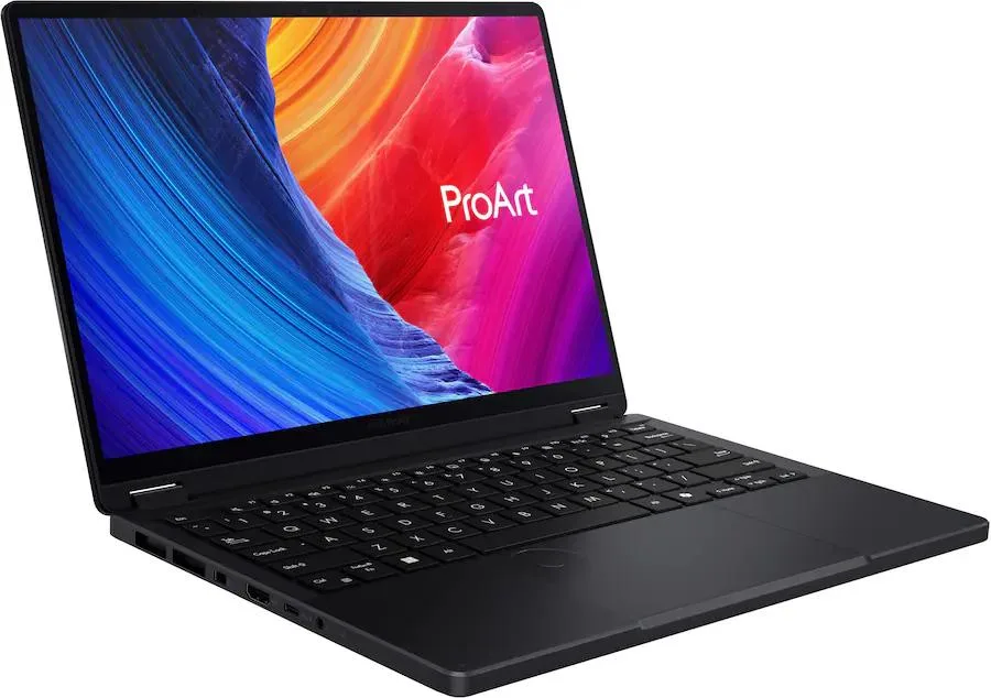 Thin 13.3 inch 2-in-1 laptop in Nano Black finish with 3K OLED touchscreen
