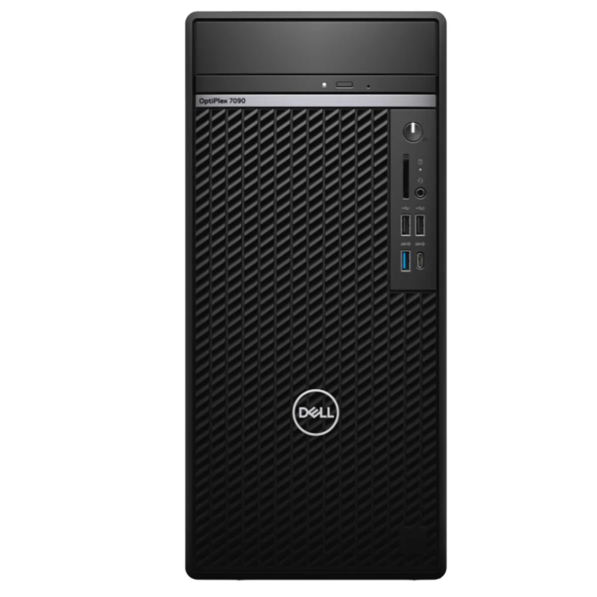 Black Dell OptiPlex 7090 tower desktop computer