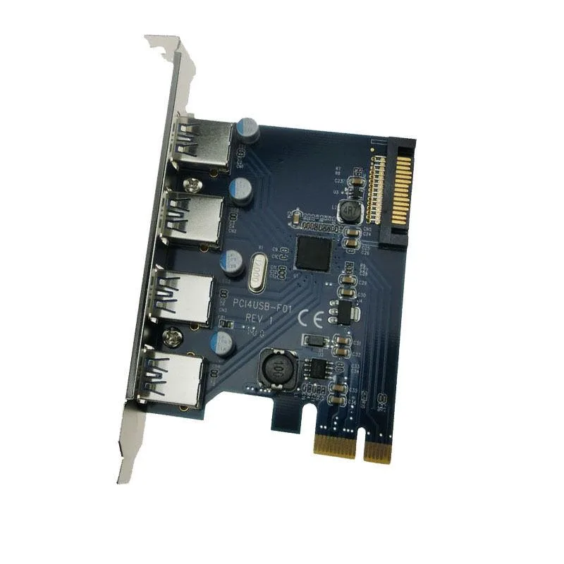 YEPLOOK YEPLOOK PCIe x1 to 4 Port USB 3.0 Expansion Card FL1100 — zdjęcie produktu