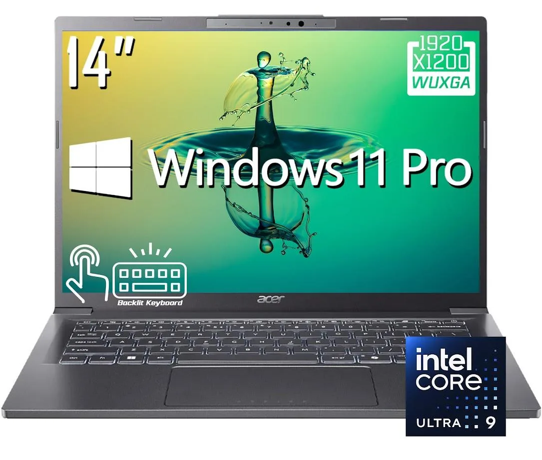 Acer America Acer Aspire 14 AI Business Laptop 14.0" Touchscreen Core Ultra 9 288V 32GB 1TB — 商品写真