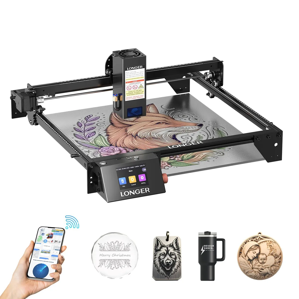 LONGER LONGER RAY5 20W Upgraded Laser Engraver 400×365mm — Produktfoto