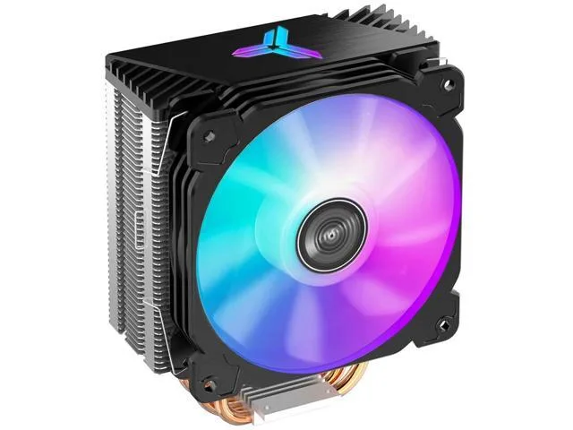 SXDOOL CR1000 tower cooler with four heat pipes, LED fan and glowing top logo