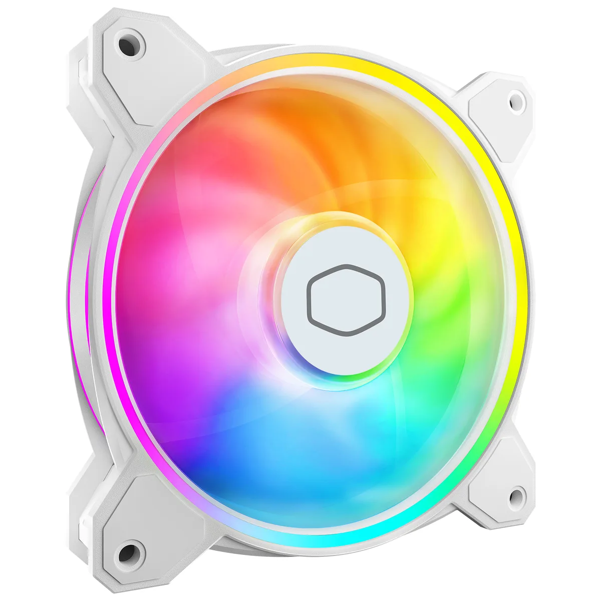 Cooler Master Cooler Master MasterFan MF140 Halo² White 140mm case fan MFL-B4DW-16NP2-R2 — photo du produit