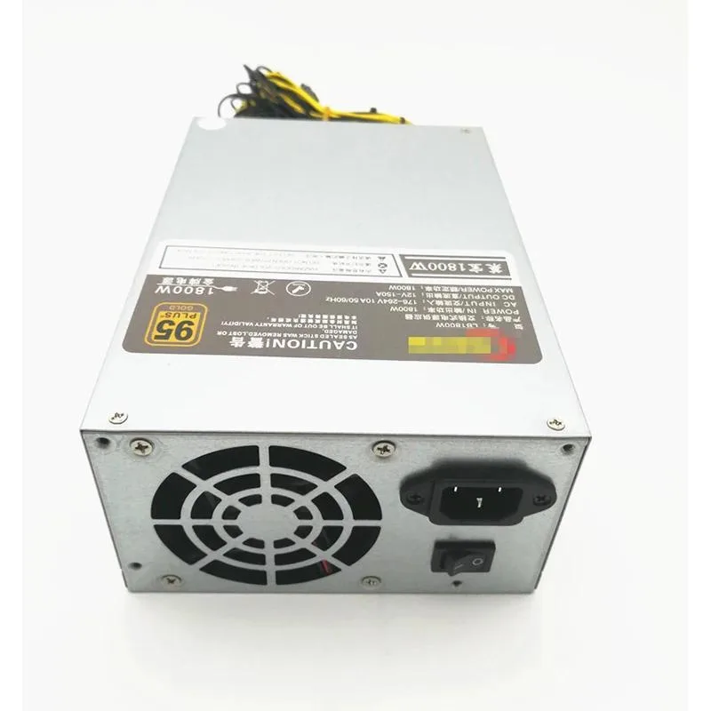 KHACHIMO KHACHIMO LB-1800 LB1800W 1800W 10*6PIN 12V 4U power supply — photo du produit