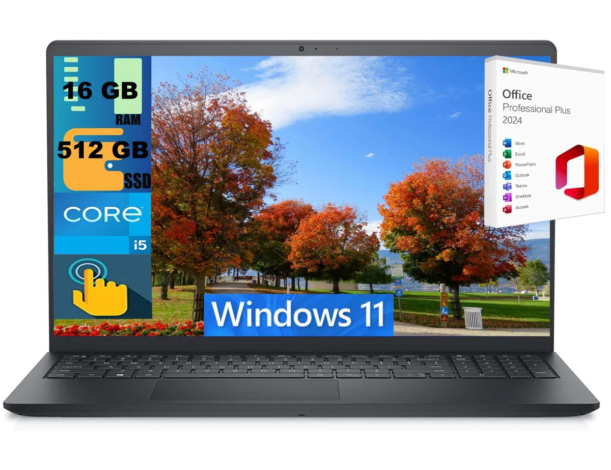 DELL DELL Inspiron 15 laptop i5-1155G7 16GB 512GB 15.6" FHD Touchscreen — photo du produit