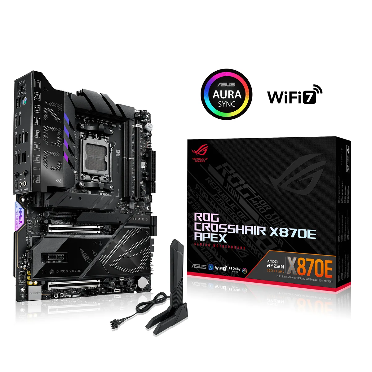 ASUS ASUS ROG CROSSHAIR X870E APEX AMD motherboard — product photo