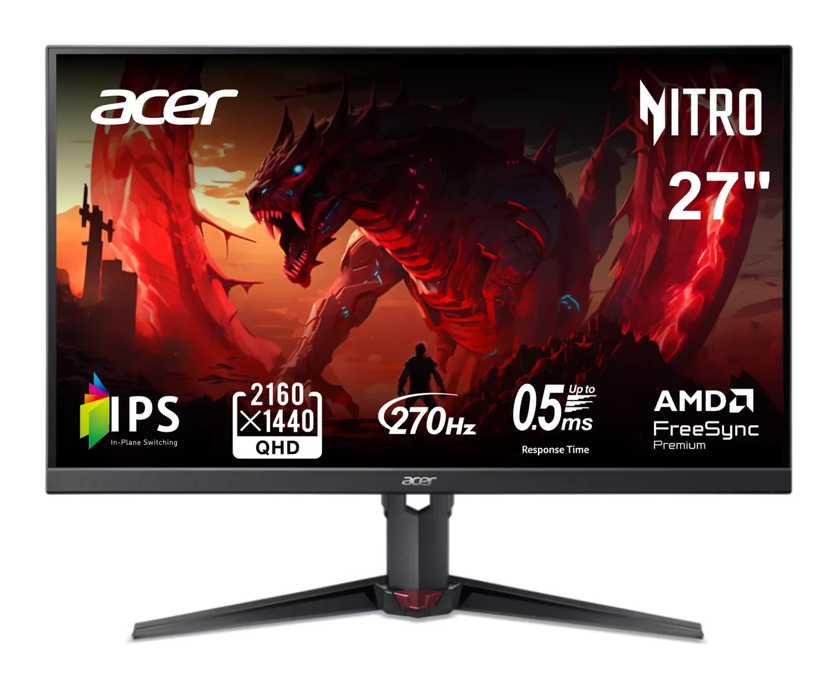 Acer America Acer America UM.HX0AA.101 Nitro XV270U Z1bmiiprx 27" 270Hz QHD gaming monitor — product photo