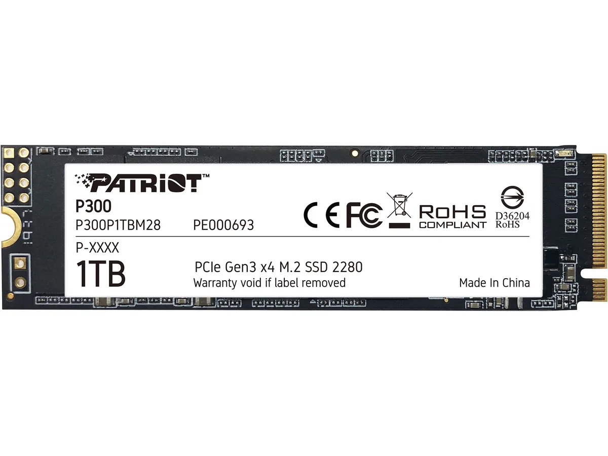 Patriot P300 1TB M.2 2280 internal SSD bare circuit board
