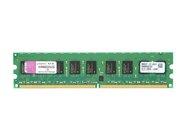 Kingston Technology Corp. Kingston Technology Corp. KVR800D2E6/2G 2GB DDR2 800 ECC server RAM — Produktfoto