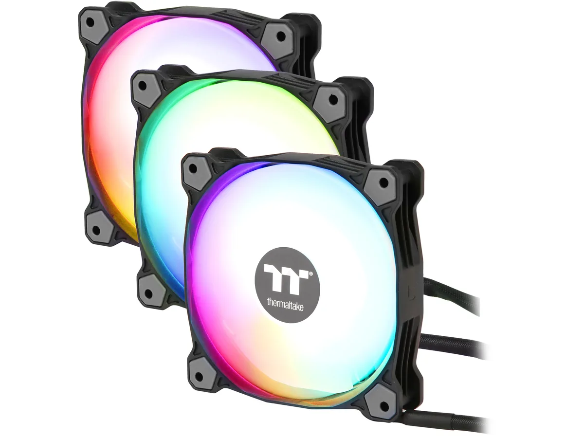 Thermaltake Thermaltake Pure Plus 12 RGB CL-F063-PL12SW-A 120mm case fan triple pack — תמונת המוצר
