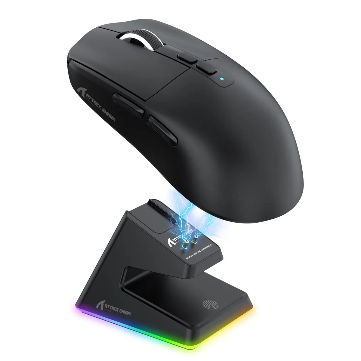 ATTACK SHARK X6 Gaming Mouse 49g PAW3395 26000 DPI Black — ürün fotoğrafı