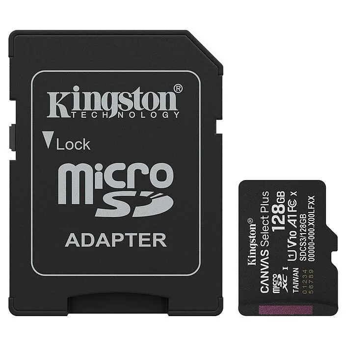 Kingston Technology Corp. Kingston Canvas Select Plus Micro SDXC 128GB 150MB/s A1 memory card — foto produk