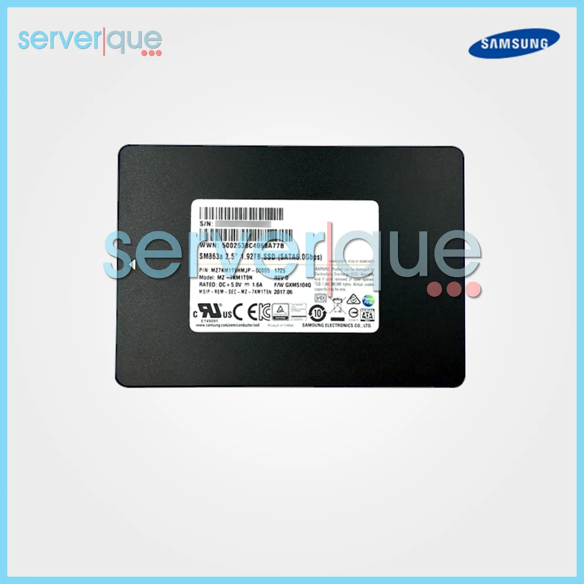 SAMSUNG SAMSUNG SM863a 1.92TB SATA 2.5" internal SSD — toote foto