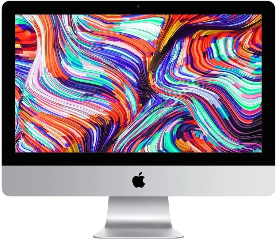 Silver aluminium all-in-one with 21.5 inch 4K Retina screen