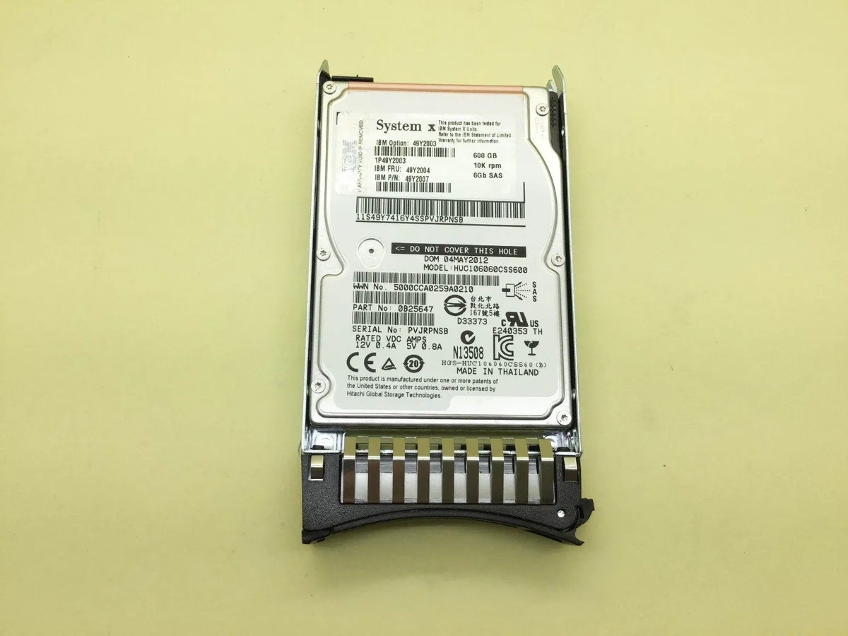 IBM IBM 49Y2004 600 GB 10000 RPM 2.5" SAS internal hard drive — foto del producto