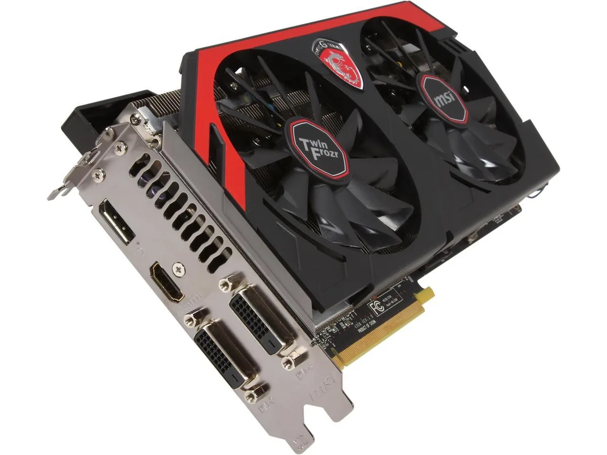 MSI Radeon R9 290 GAMING graphics card with Twin Frozr cooler in black and red