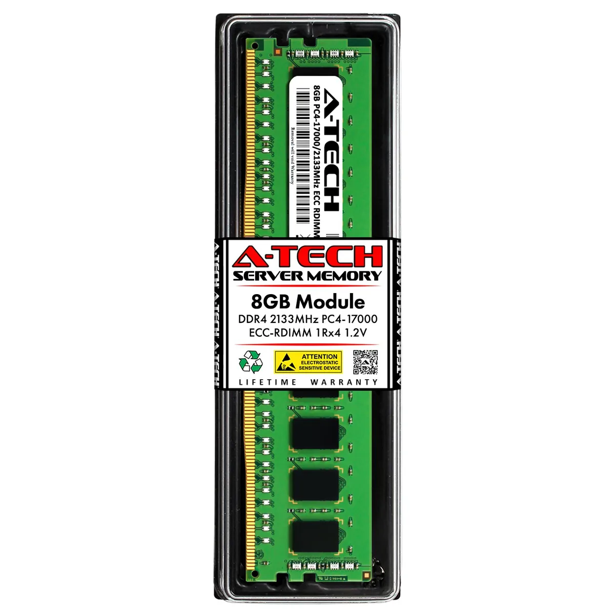 A-Tech A-Tech 8GB DDR4 2133 ECC REG RDIMM 288-Pin 1Rx4 server RAM — product photo