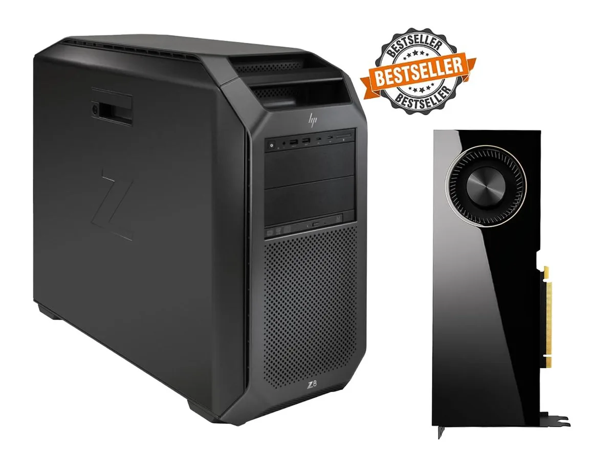 HP HP Z8 G4 Workstation — 2× Xeon Gold 6148 20-core 2.4 GHz, 16 GB DDR4, 2 TB NVMe, RTX A6000 48 GB — toote foto