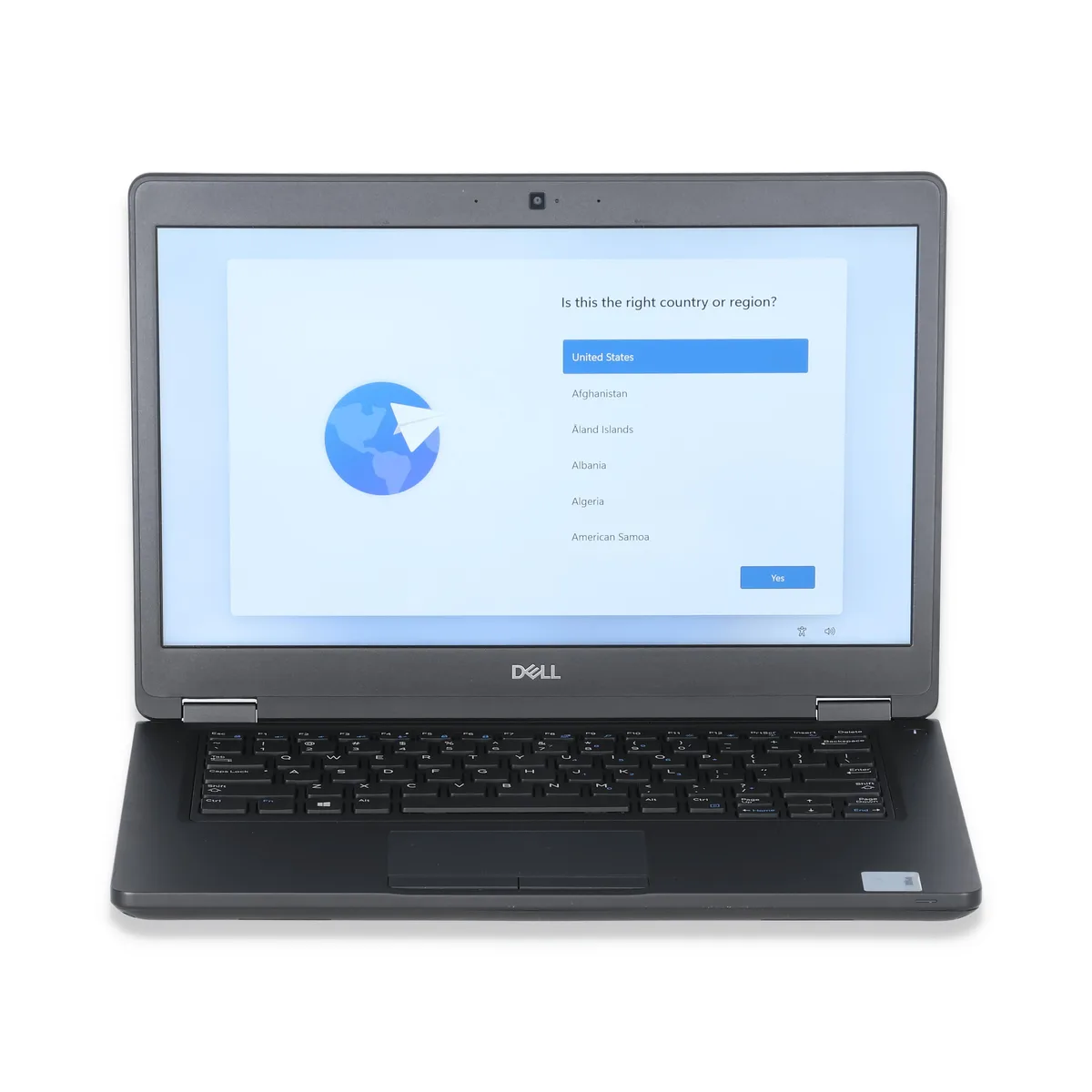 Black Dell Latitude 5490 laptop, 14.0 inch non-touch screen, matte finish