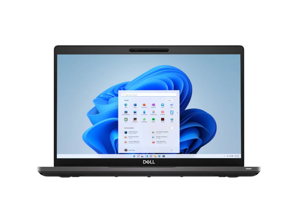 Silver 14-inch Dell Latitude 5400 business laptop, closed clamshell view