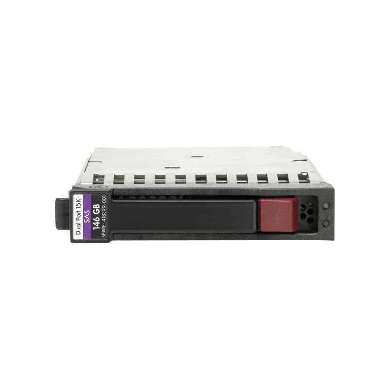 HPE AW612A 450 GB 10000 RPM SAS 2.5 internal hard drive, bare silver metal casing, exposed circuit board, label with model and capacity
