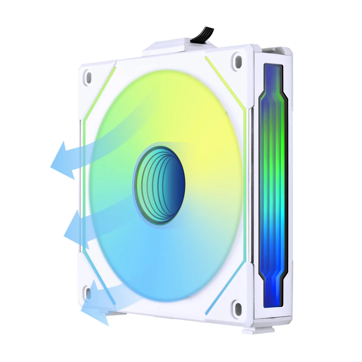 Lian Li Lian Li UF-RSLIN120-1W 120mm ARGB case fan, white, reverse blade, no controller — foto produk