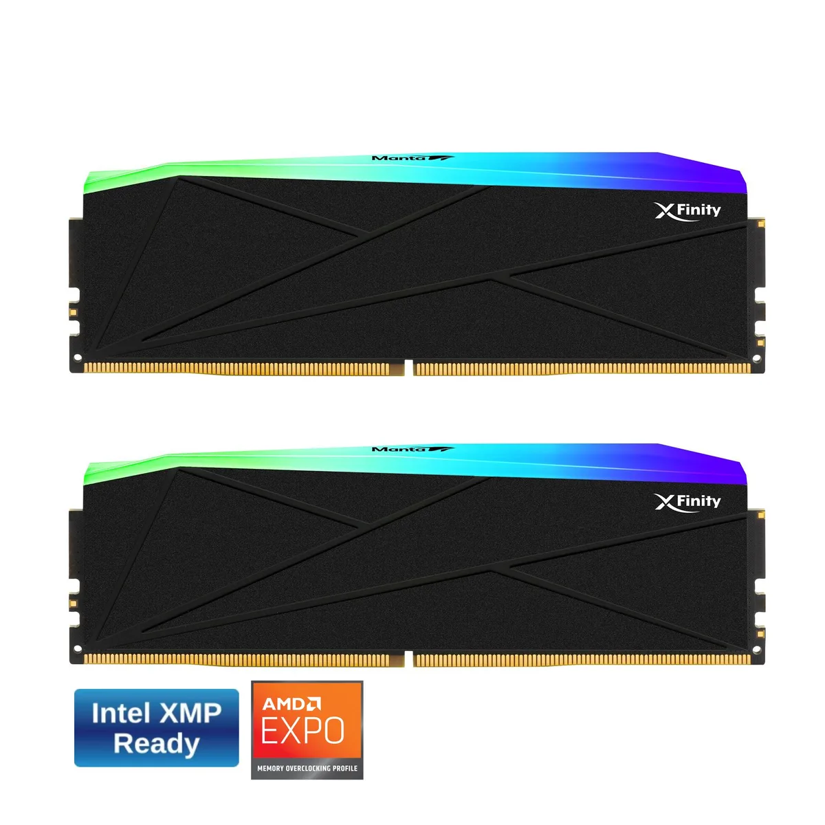 V-color V-color TMXFL2480838KWK Manta XFinity RGB DDR5 48GB (2×24GB) 8000MHz CL38 desktop RAM — fotografia produktu