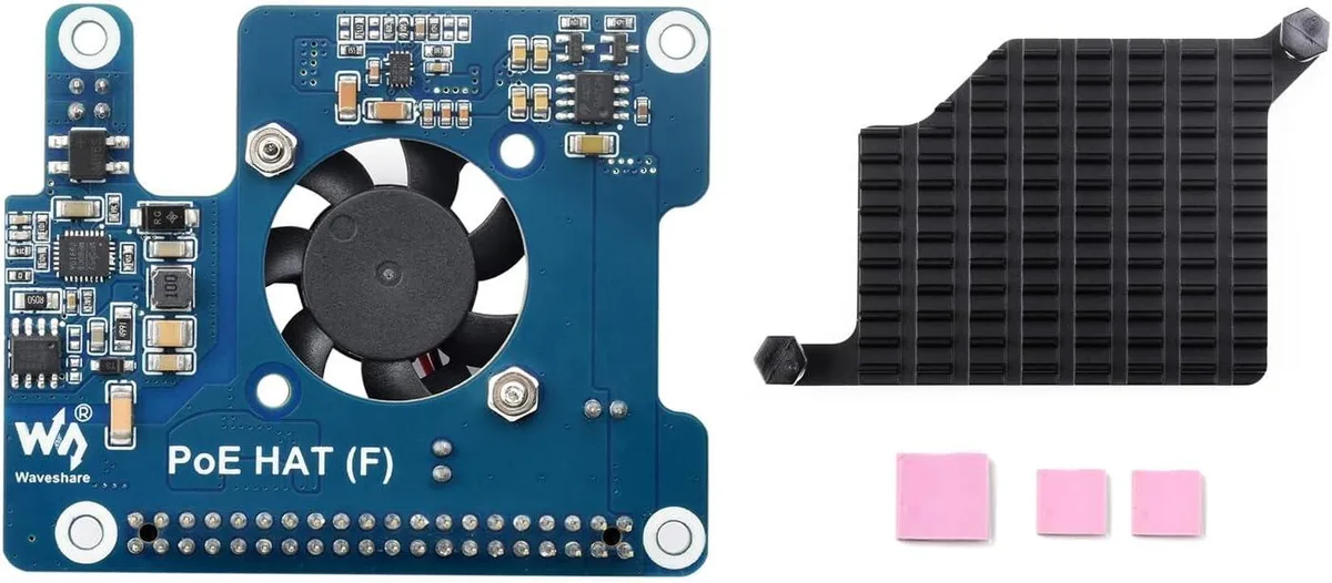 MCDODO MCDODO PoE HAT (F) Raspberry Pi 5 40PIN 802.3af/at Fan Heatsink — product photo