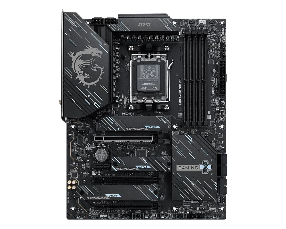 MSI MSI X870E GAMING PLUS WIFI 01 AMD motherboard — fotografia produktu