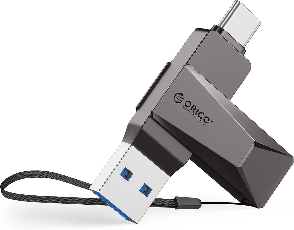 Orico Orico CB05 64GB USB 3.0 dual USB-A &amp; USB-C flash drive Grey — φωτογραφία προϊόντος