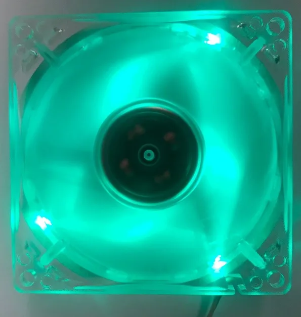 E-POWER E-POWER TOP-FAN-8CG 80mm Ceramic Bearing Green LED Case Fan — ürün fotoğrafı