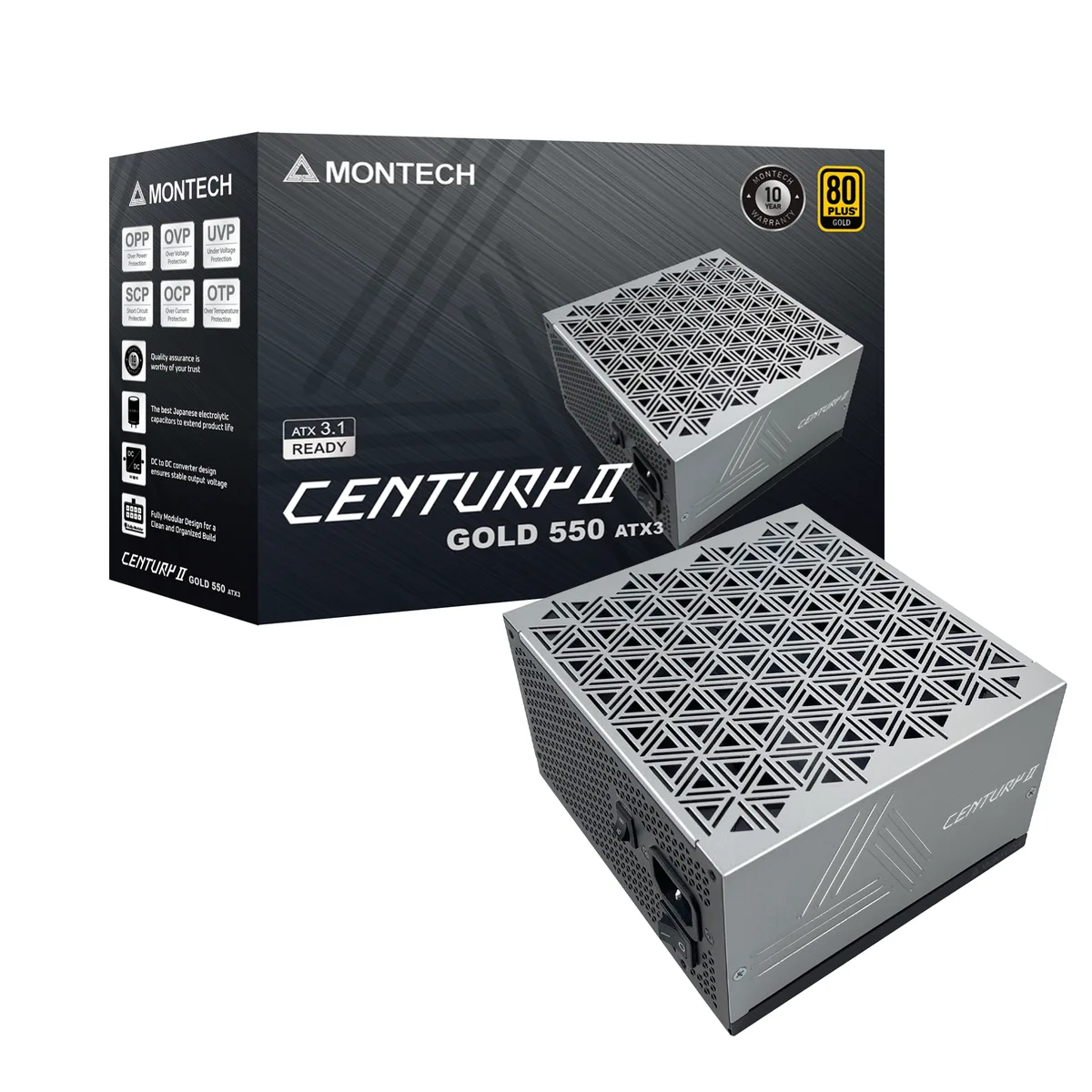 Montech Montech Century ll 550W power supply — product photo