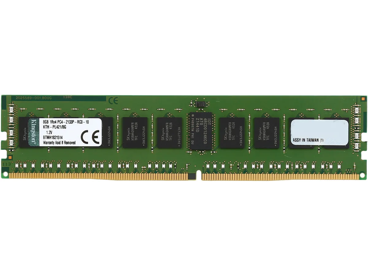 Kingston Technology Corp. Kingston Technology Corp. KTH-PL421/8G 8GB DDR4 2133 ECC Registered server RAM — ภาพสินค้า