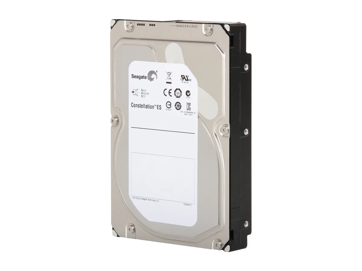 Silver 3.5 inch enterprise hard drive bare unit