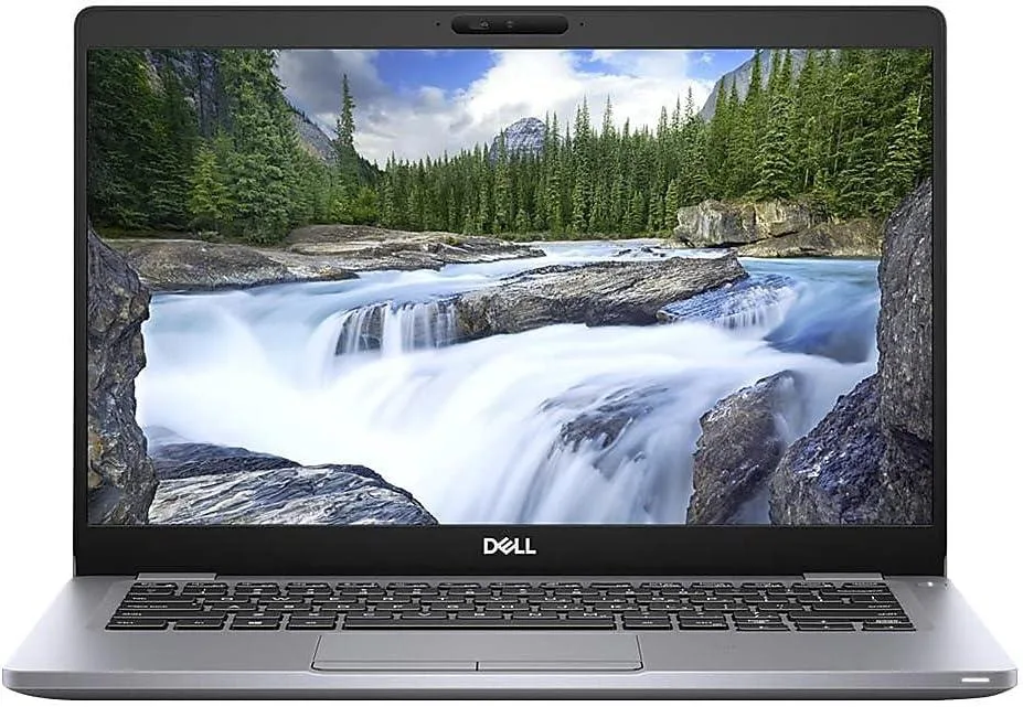 Silver Dell Latitude 5310 laptop closed showing lid and hinge