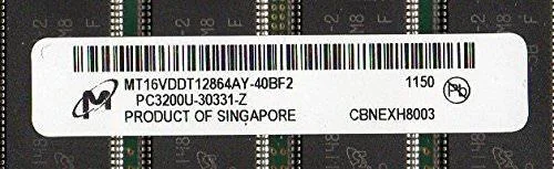 Green rectangular circuit board with gold edge connectors and black memory chips