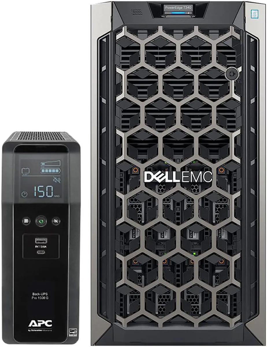 DELL DELL PowerEdge T340 tower server Xeon E-2124 3.3GHz 32GB DDR4 8TB HDD RAID Windows 2016 APC UPS — 商品照片