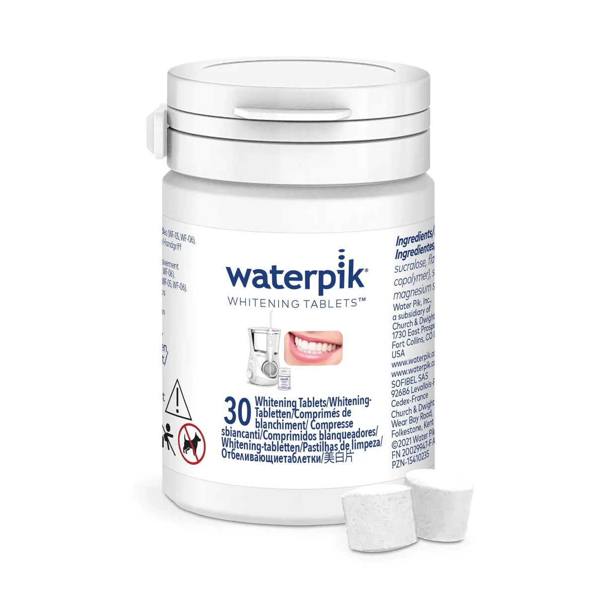  Waterpik WT-30 Whitening Refill Tablets Mint 30 Count oral care — foto del prodotto