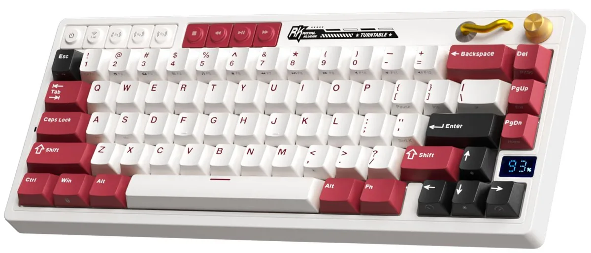 GE RK M65 60% Wireless Mechanical Gaming Keyboard White — 商品写真