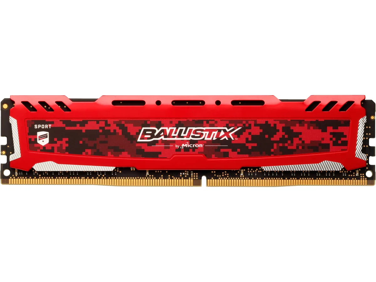 Ballistix Ballistix Sport LT BLS8G4D26BFSE 8GB DDR4 2666 CL16 Red desktop RAM — product photo