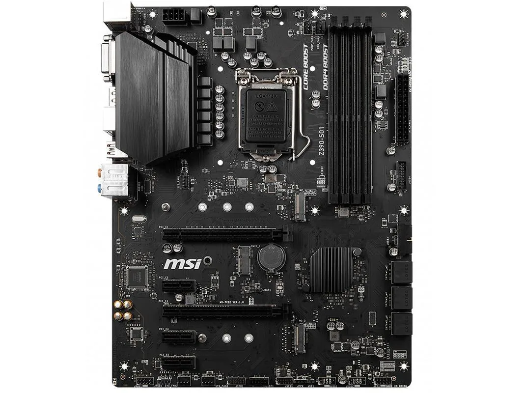 Green Micro ATX motherboard with silver LGA 1151 socket and black DDR4 slots