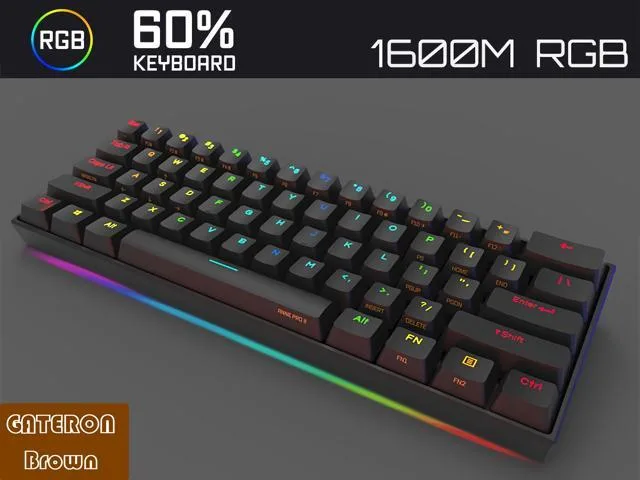Corn Electronics Corn Electronics Anne Pro 2 60% Mechanical Gaming Keyboard Gateron Brown — termékfotó
