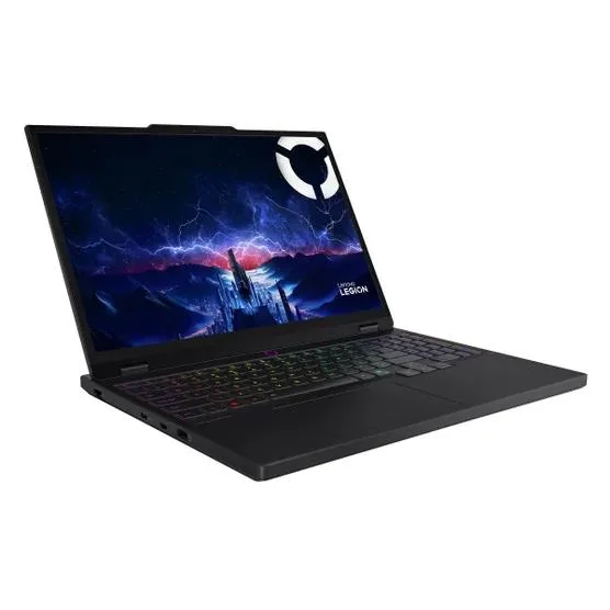 Eclipse Black gaming laptop with 15.1 inch OLED display and RGB keyboard