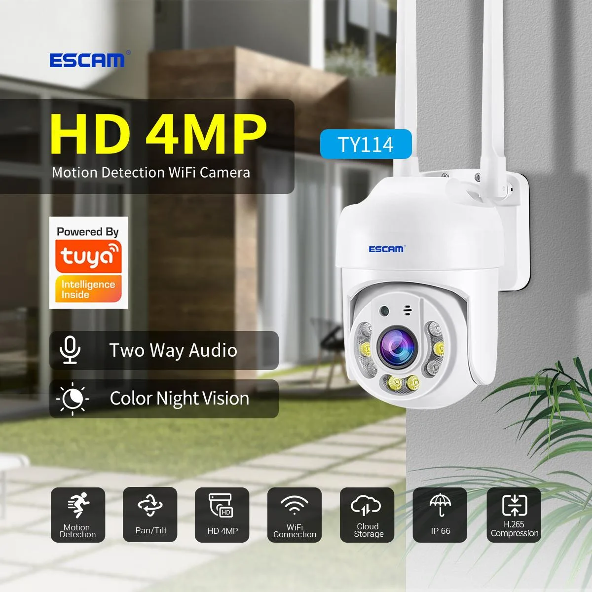 visiPower visiPower 4MP 355°/90° Wi-Fi dome network camera — produktbild