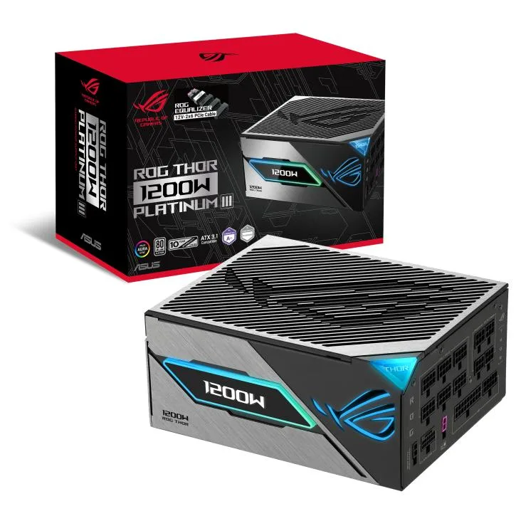 ASUS ASUS ROG Thor 1200W Platinum III Equalizer Edition power supply — photo du produit